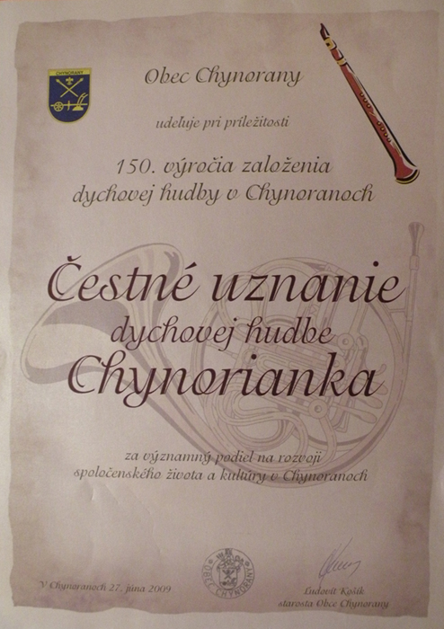 2009 - Chynorany